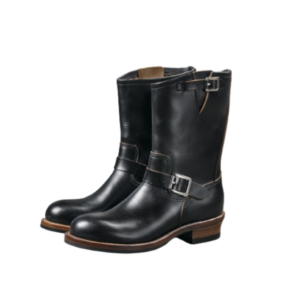 Men's Engineer Boots 301 - Black Teacore Cowhide