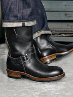Men's Engineer Boots - Black Teacore Cowhide