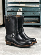 Men's Engineer Boots - Black Teacore Cowhide