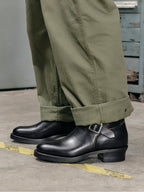 Men's Engineer Boots - Black Teacore Leather