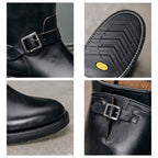 Men's Engineer Boots - Dark Brown Teacore Leather