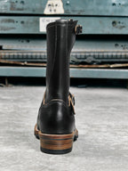 Men's Engineer Boots - Black Teacore Cowhide