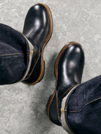 Men's Engineer Boots - Black Teacore Cowhide