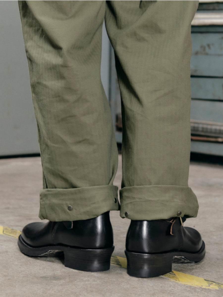 Men's Engineer Boots - Black Teacore Leather