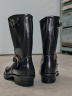 Men's Engineer Boots - Black Teacore Leather