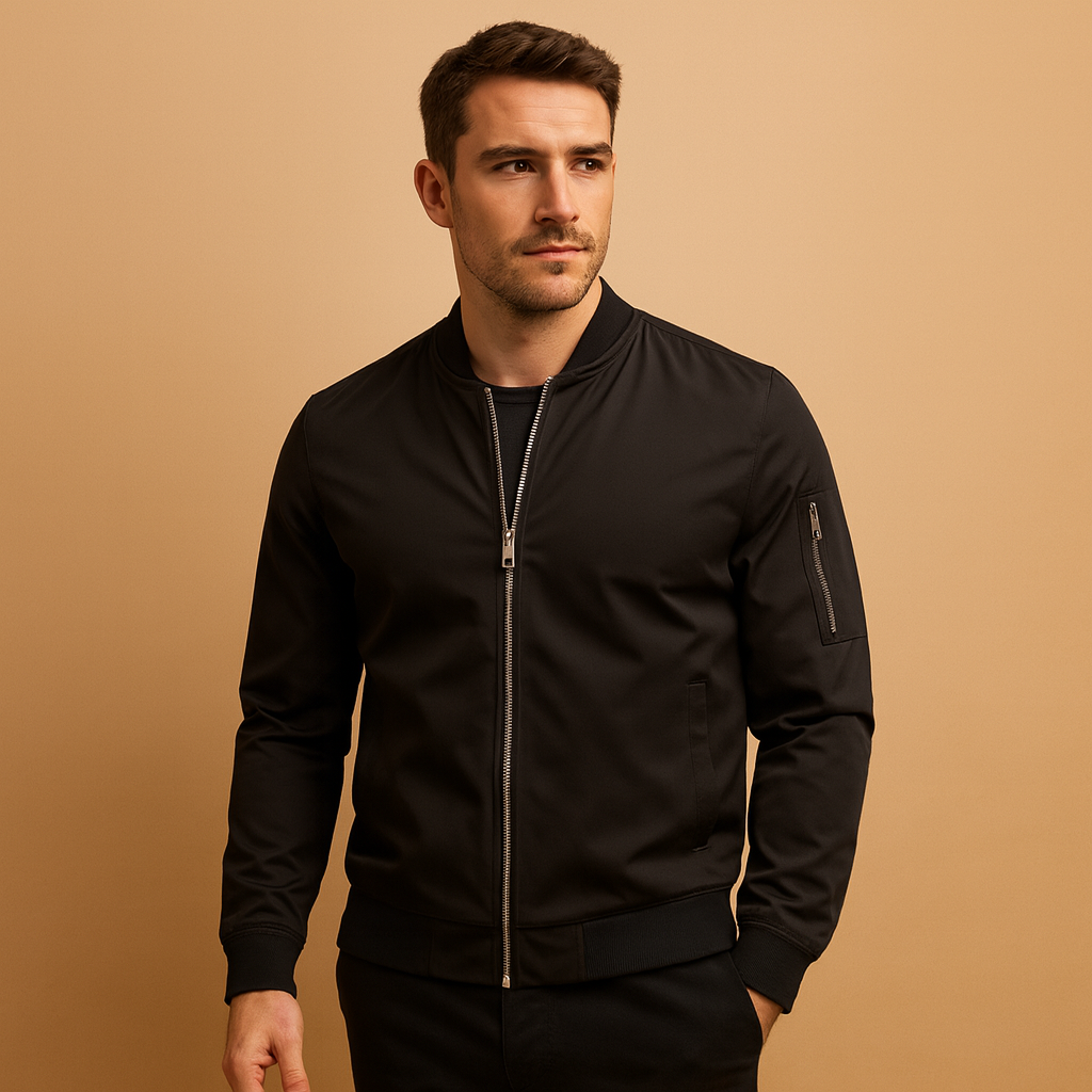 Classic Zip-Up Bomber Jacket – Timeless Style & Everyday Comfort