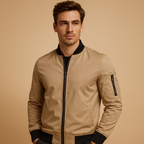 Classic Zip-Up Bomber Jacket – Timeless Style & Everyday Comfort