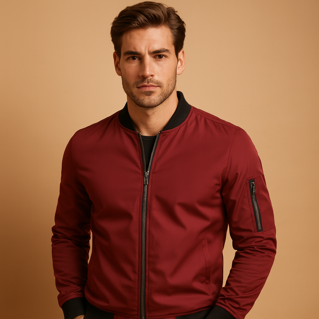 Classic Zip-Up Bomber Jacket – Timeless Style & Everyday Comfort