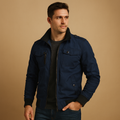Stylish Bomber Jacket with High Collar and Spacious Pockets