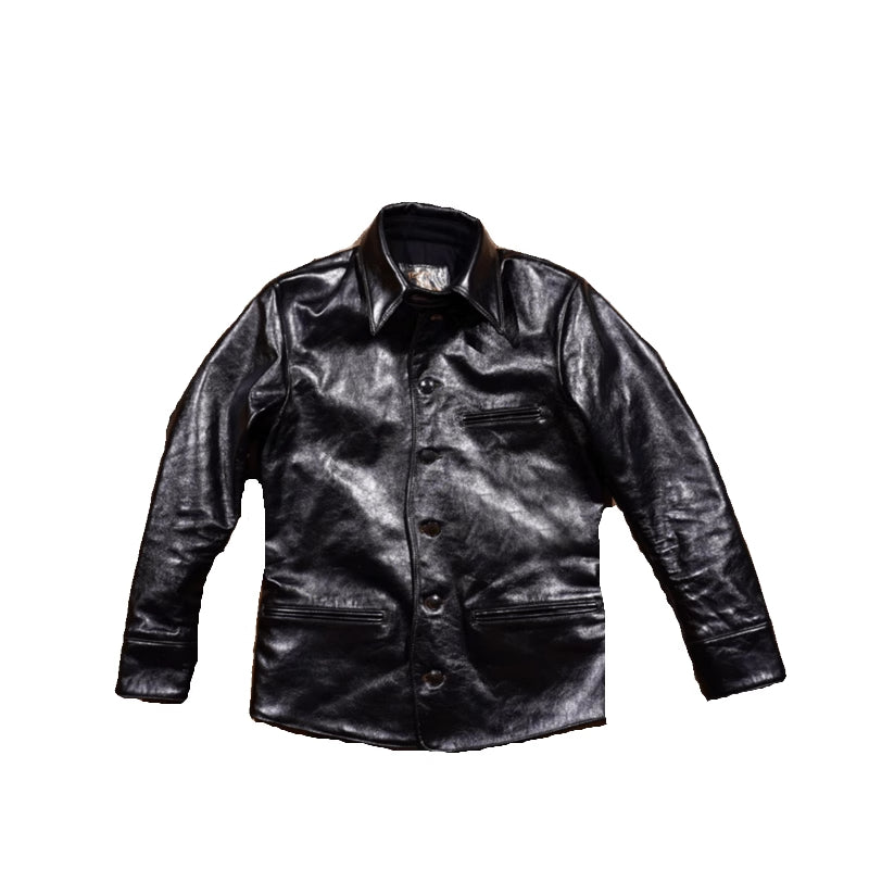 Men's Brakeman Leather Coat - S