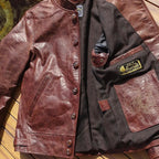 Men's Leather Jacket - Dark Brown