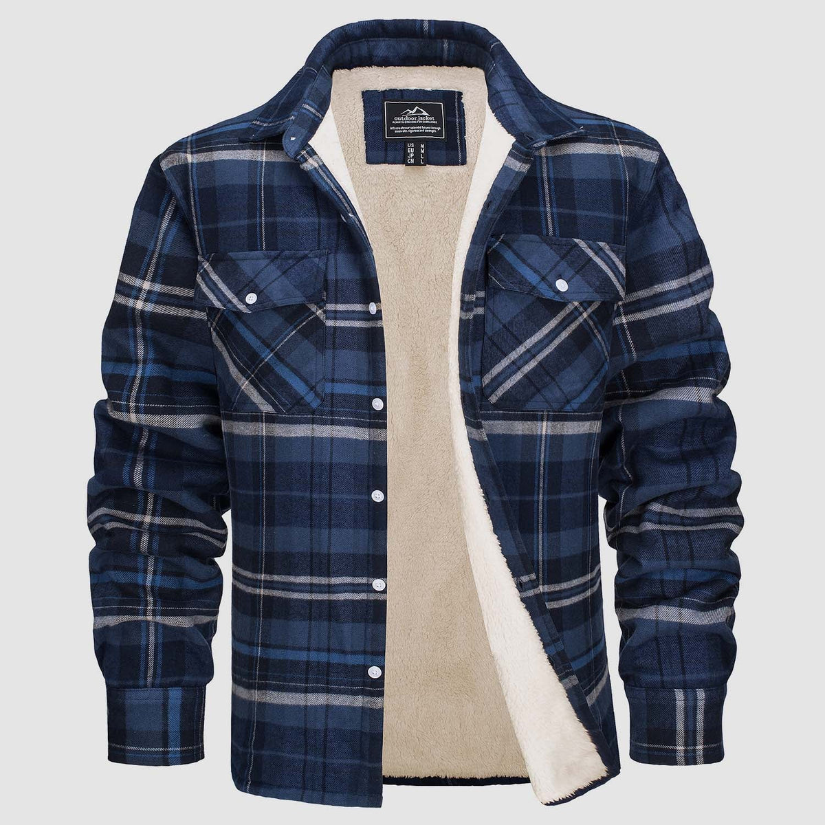 Arvid™ | Lined Plaid Shirt Jacket