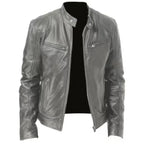Joren™ | Timeless Leather Zip-Up Jacket
