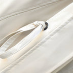 Women's Trench Coat with Hood and Drawstring Waist