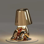 Cordless Figure Table Lamp - Rechargeable USB LED Thinker Design