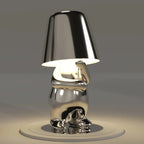 Cordless Figure Table Lamp - Rechargeable USB LED Thinker Design