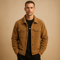 Soft Corduroy Jacket with Relaxed Fit