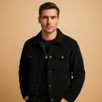 Soft Corduroy Jacket with Relaxed Fit