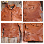 Men's Leather Jacket - XXL