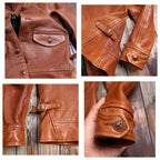 Men's Leather Jacket - XXL