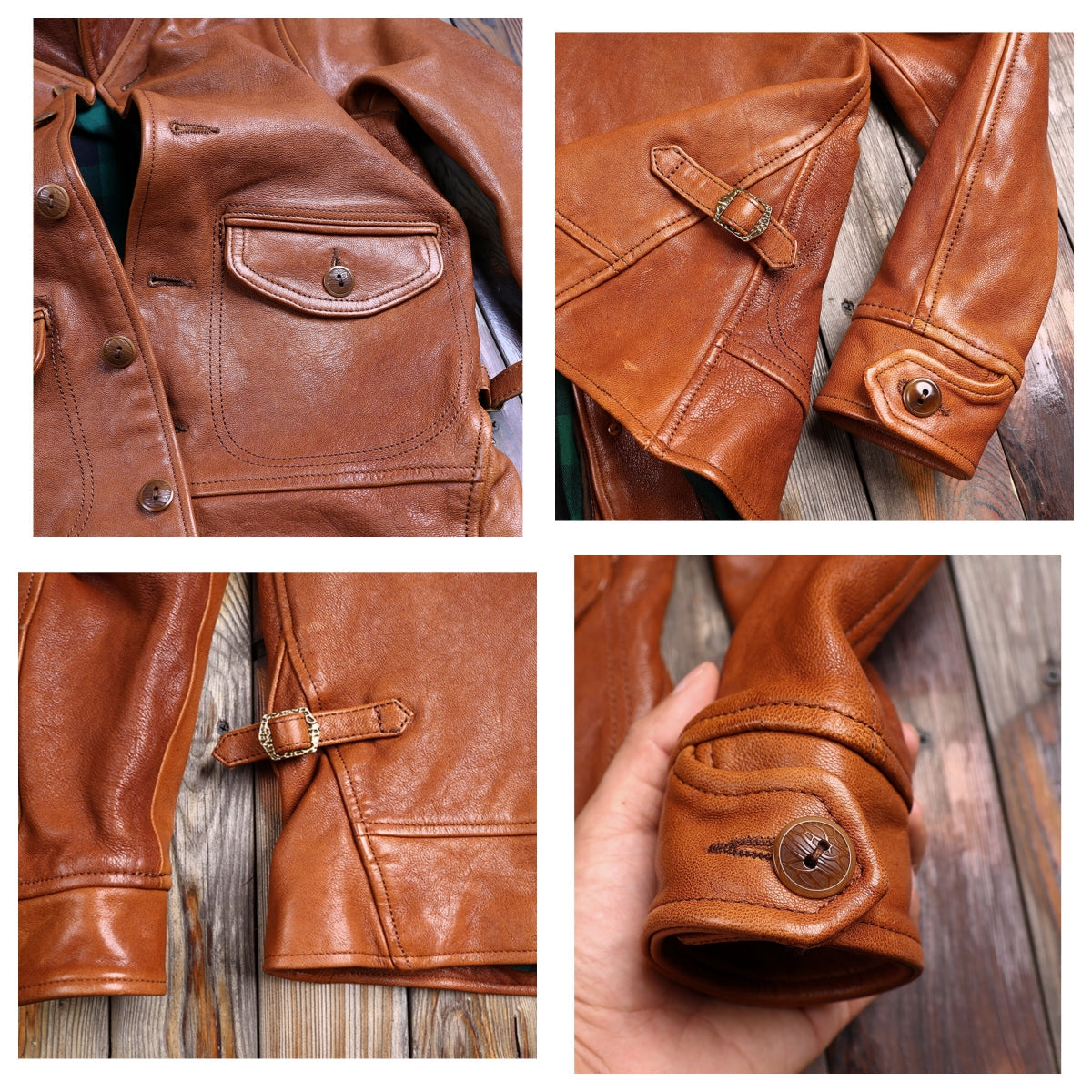 Men's Leather Jacket - XXL