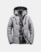 Daan | Men's Tailored Hooded Puffer Jacket – Stylish Warm Winter Coat