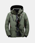 Daan | Men's Tailored Hooded Puffer Jacket – Stylish Warm Winter Coat