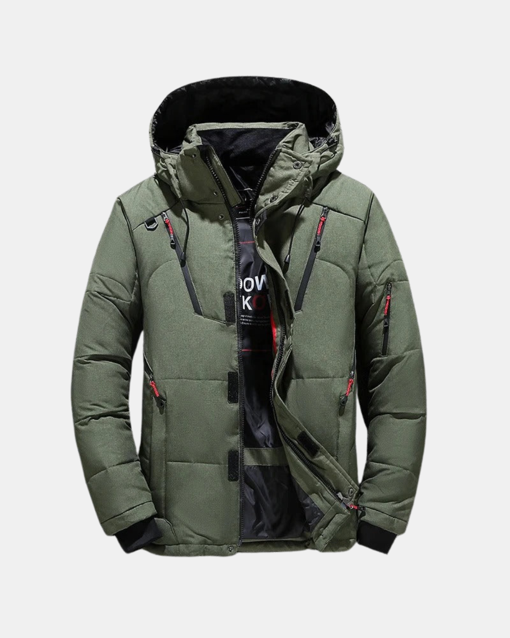 Daan | Men's Tailored Hooded Puffer Jacket – Stylish Warm Winter Coat