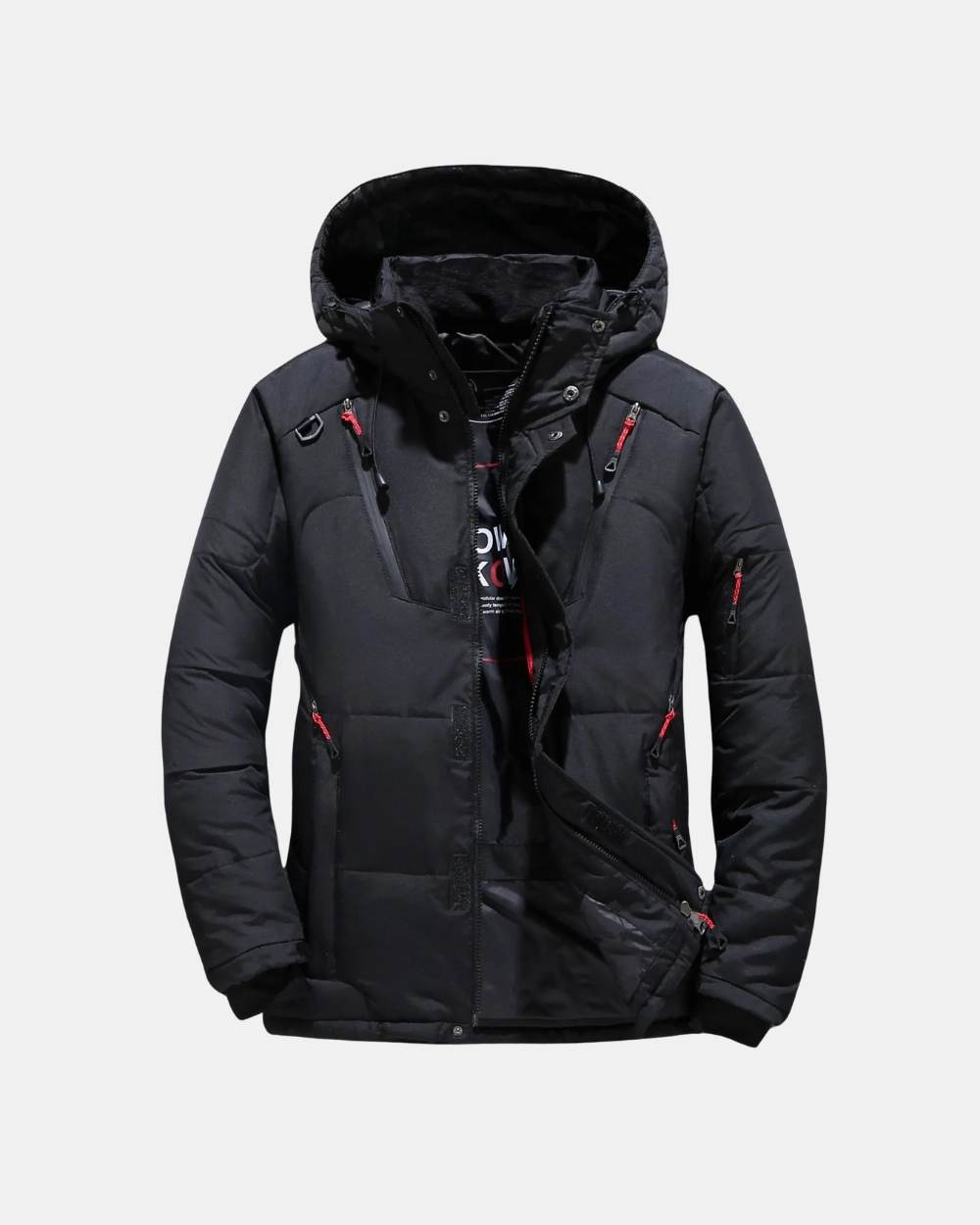 Daan | Men's Tailored Hooded Puffer Jacket – Stylish Warm Winter Coat
