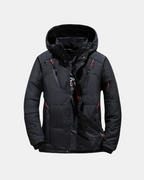 Daan | Men's Tailored Hooded Puffer Jacket – Stylish Warm Winter Coat