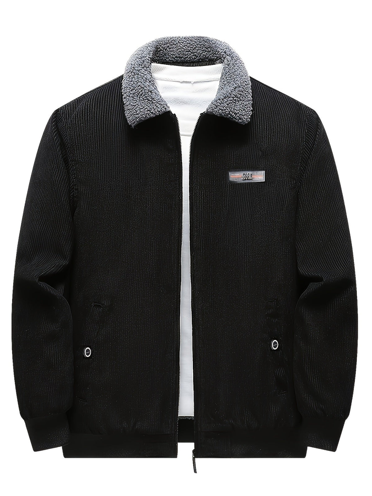 Daan | Men's Corduroy Bomber Jacket with Cozy Teddy Collar