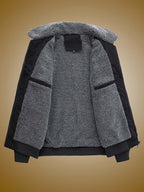 Daan | Men's Corduroy Bomber Jacket with Cozy Teddy Collar