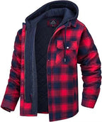 Daan | Men's Warm Fleece-Lined Checked Winter Jacket