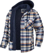 Daan | Men's Warm Fleece-Lined Checked Winter Jacket