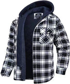 Daan | Men's Warm Fleece-Lined Checked Winter Jacket