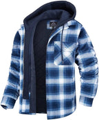 Daan | Men's Warm Fleece-Lined Checked Winter Jacket
