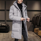 Daan | Men's Warm Padded Hooded Winter Coat with Extended Length