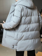 Daan | Men's Longline Hooded Puffer Parka with Warm Padding