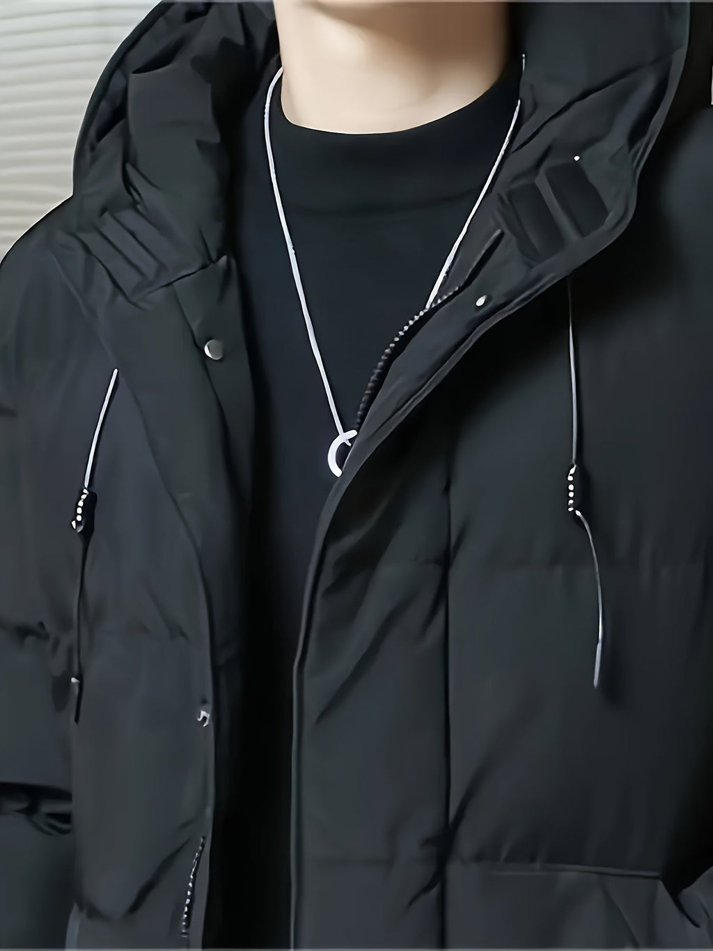 Daan | Men's Longline Hooded Puffer Parka with Warm Padding
