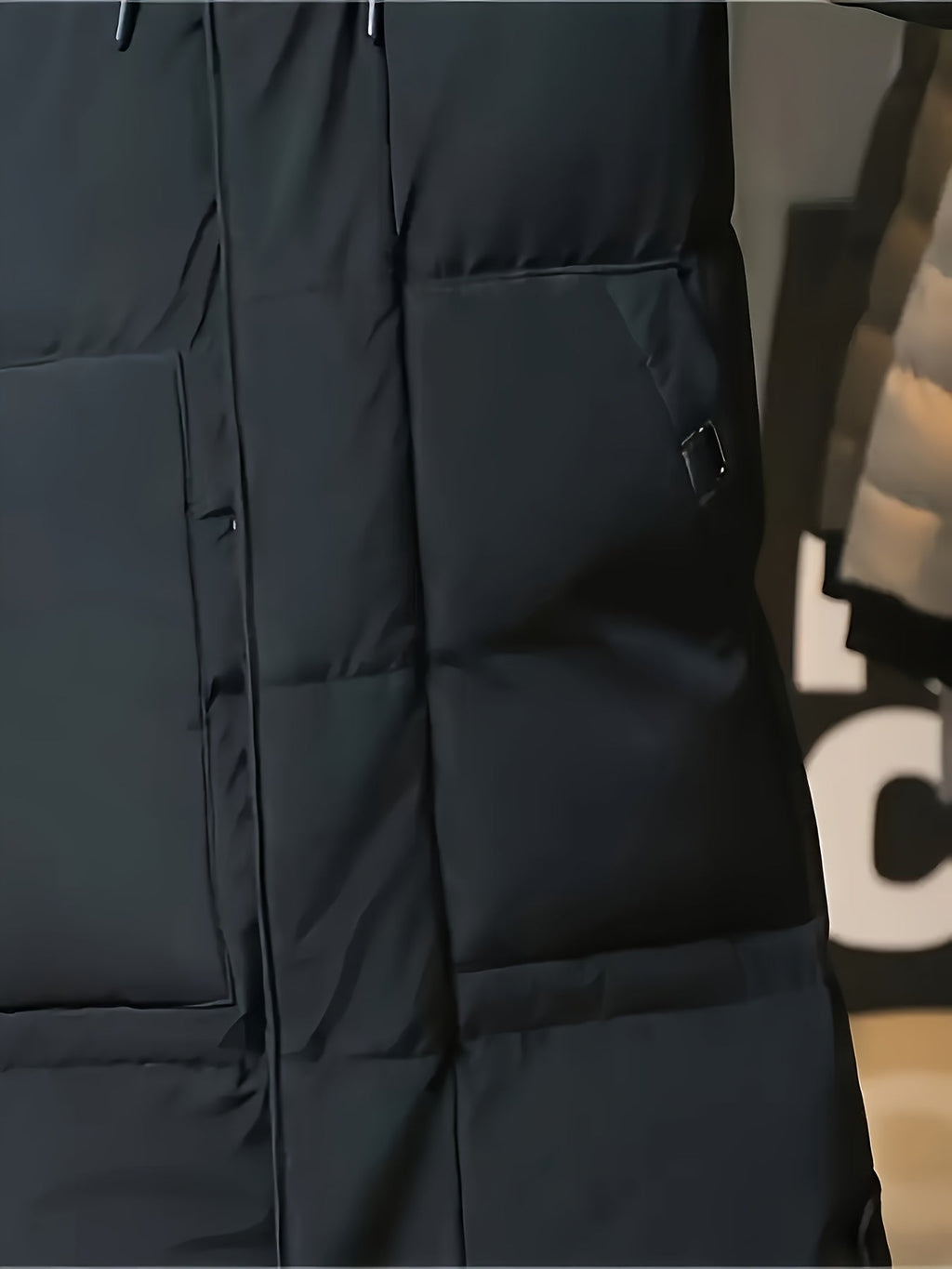 Daan | Men's Longline Hooded Puffer Parka with Warm Padding