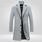 Daan | Classic Men's Long Wool Winter Coat for Timeless Warmth