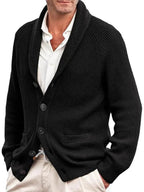 Daan | Men's Shawl Collar Button-Up Cardigan Sweater