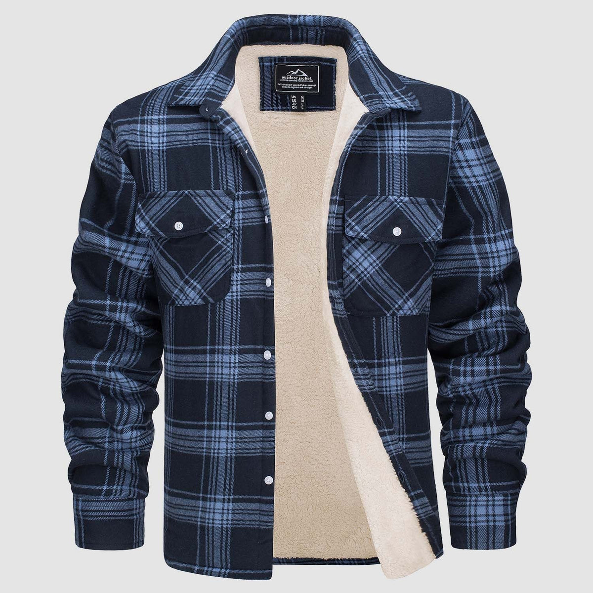 Arvid™ | Lined Plaid Shirt Jacket