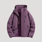 Women's Windbreaker Jacket with Hood and Zipper Pockets