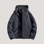 Women's Windbreaker Jacket with Hood and Zipper Pockets