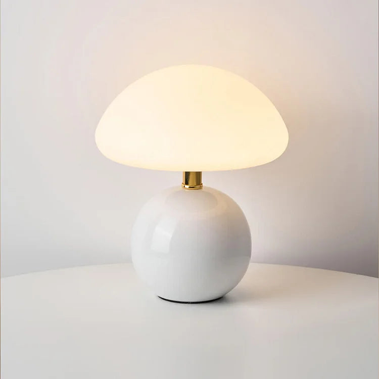 Retro Mushroom Bedside Lamp - Bauhaus-Inspired Table Light