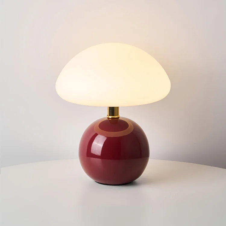 Minimalist Retro Mushroom Table Lamp - Warm Adjustable Light