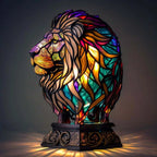 Stained Glass Animal Table Lamp - Decorative Ambient Light - Rabbit / 17 cm | 6.7 in