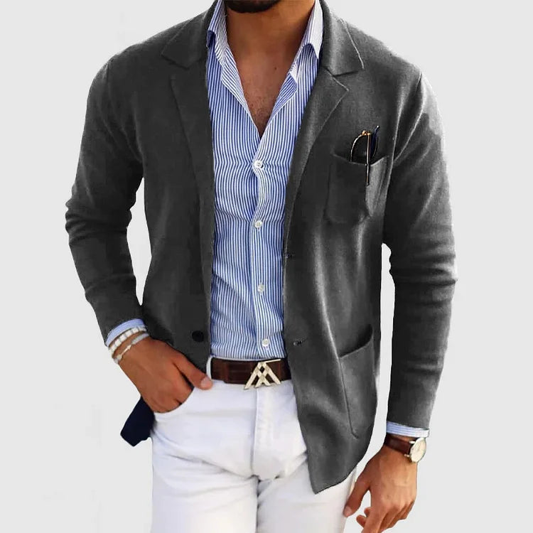 Dan | Stylish Men’s Casual Blazer with Functional Flap Pockets