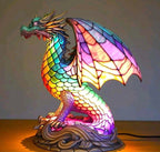 Stained Glass Animal Table Lamp - Decorative Ambient Light - Dolphin / 17 cm | 6.7 in